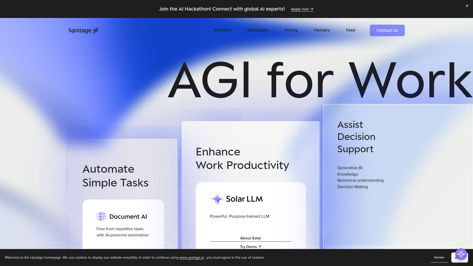 Upstage AI main screenshot