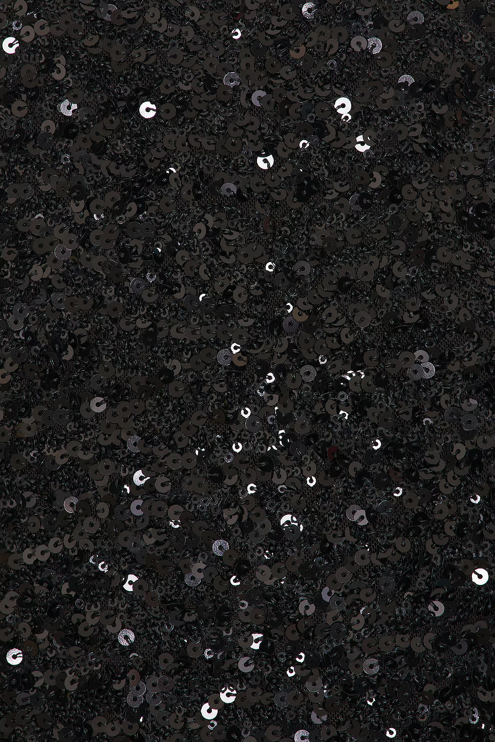 Black Janhvi Maxi Dress, close-up of tonal sequin surface