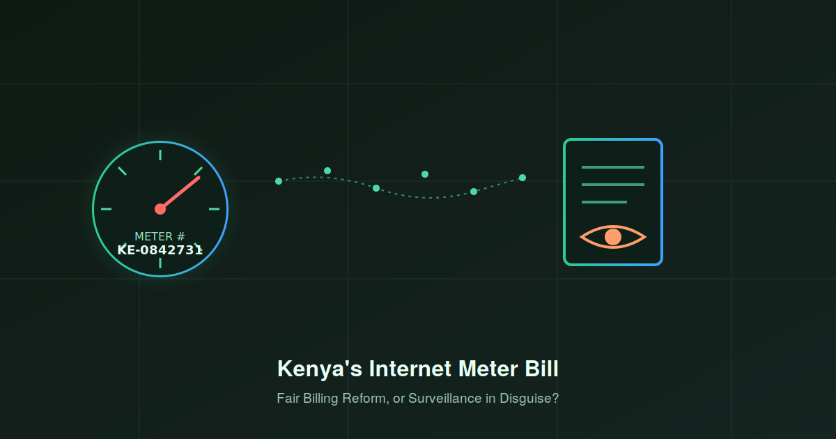 Kenya's New Internet Bill Wants to Give You a "Meter Number." Critics Say It's Surveillance in Disguise
