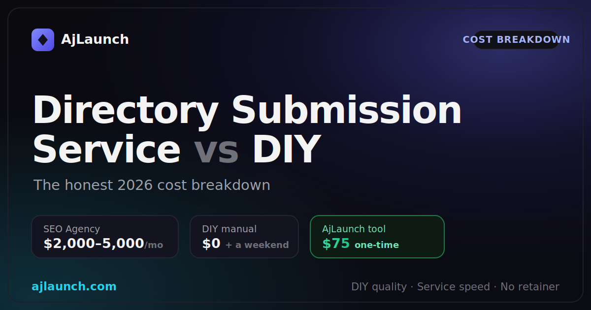 Directory Submission Service vs DIY: The Honest Cost Breakdown (2026)