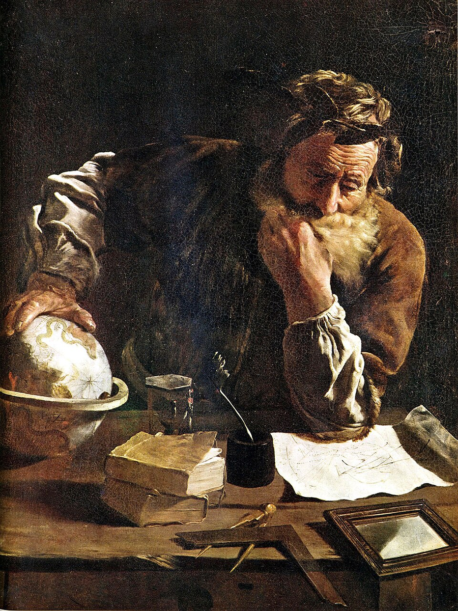 Posthumous artistic likeness of Archimedes.