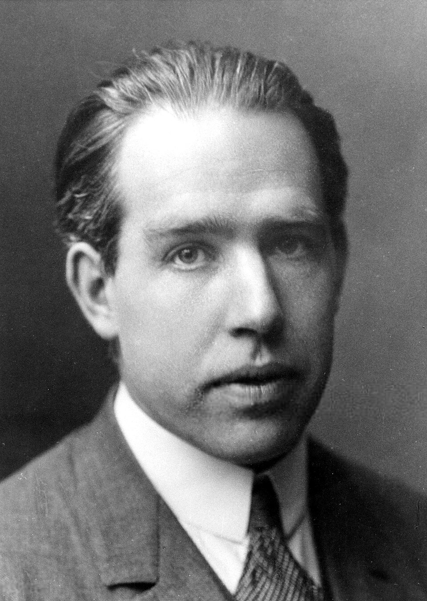 Historical portrait of Niels Bohr.