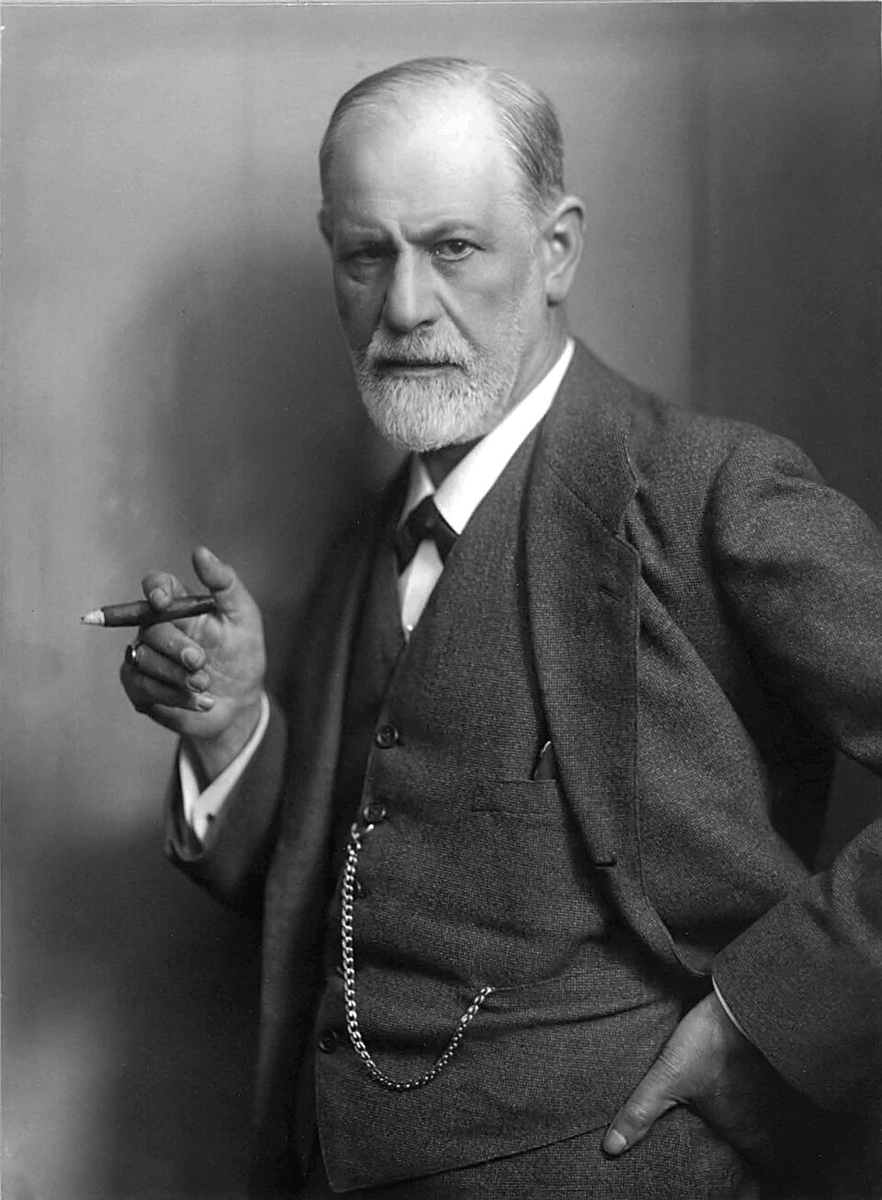 Historical portrait of Sigmund Freud.