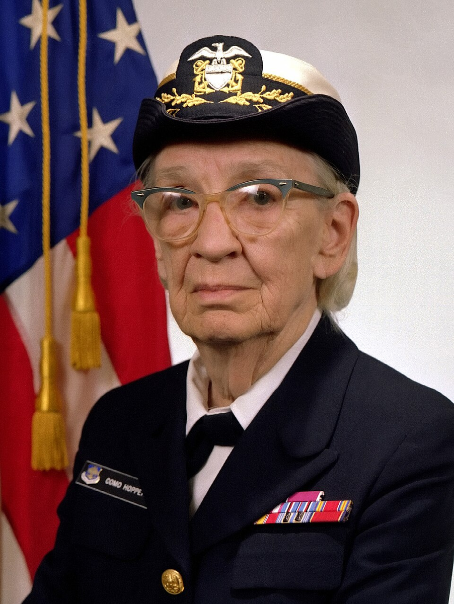 Historical portrait of Grace Hopper.