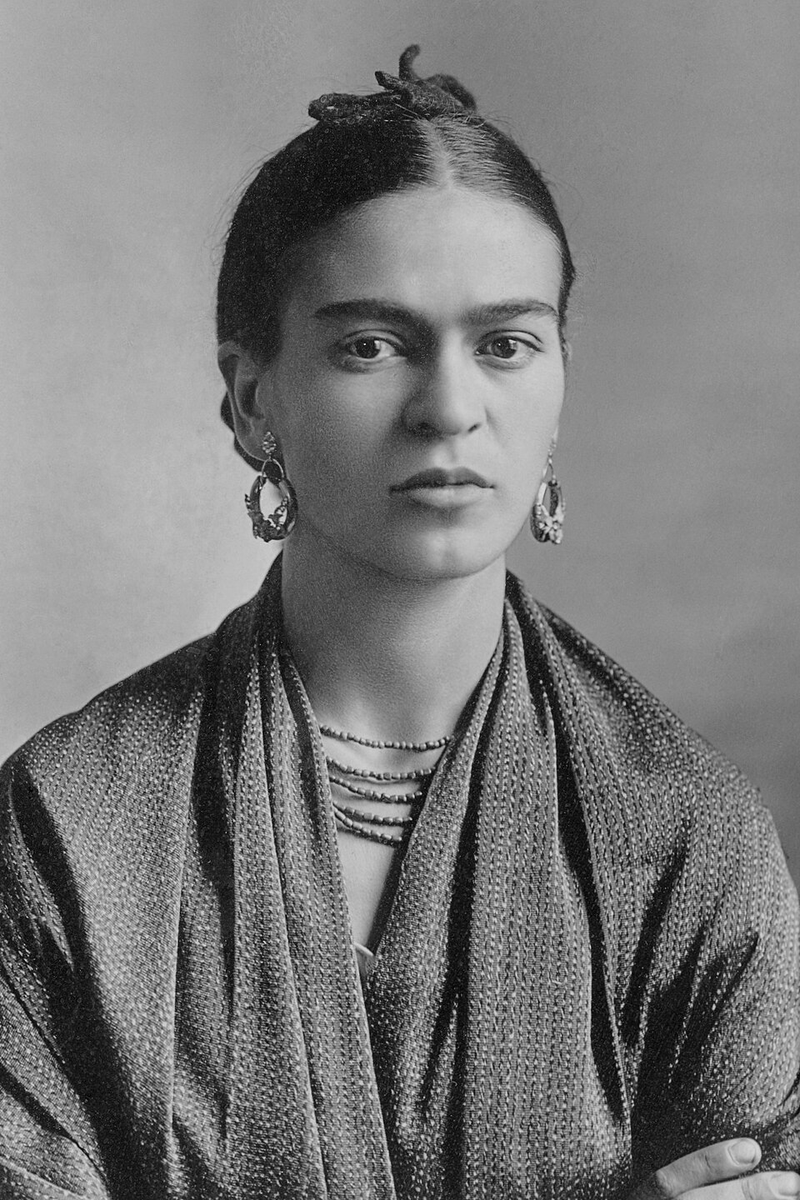 Historical portrait of Frida Kahlo.