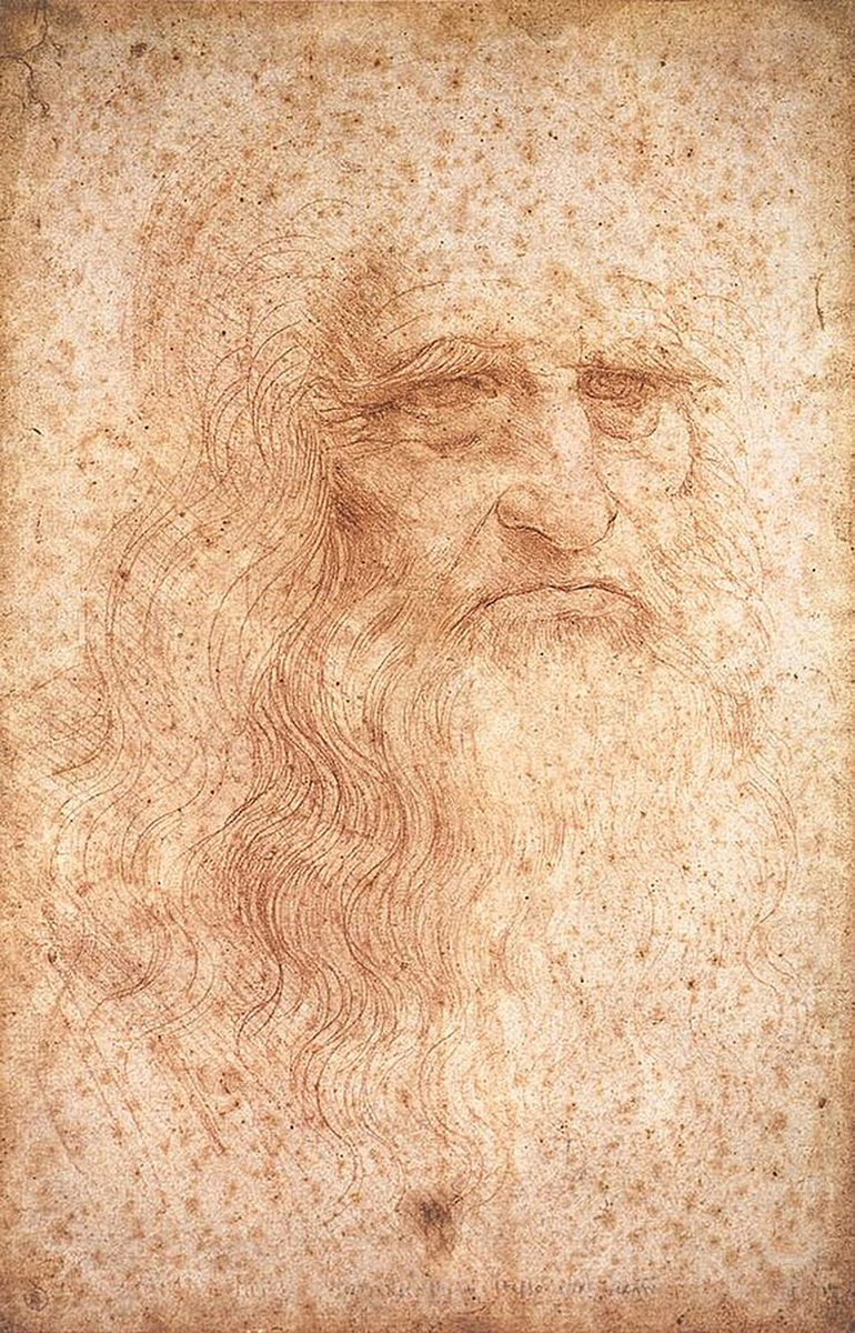 Historical portrait of Leonardo da Vinci.