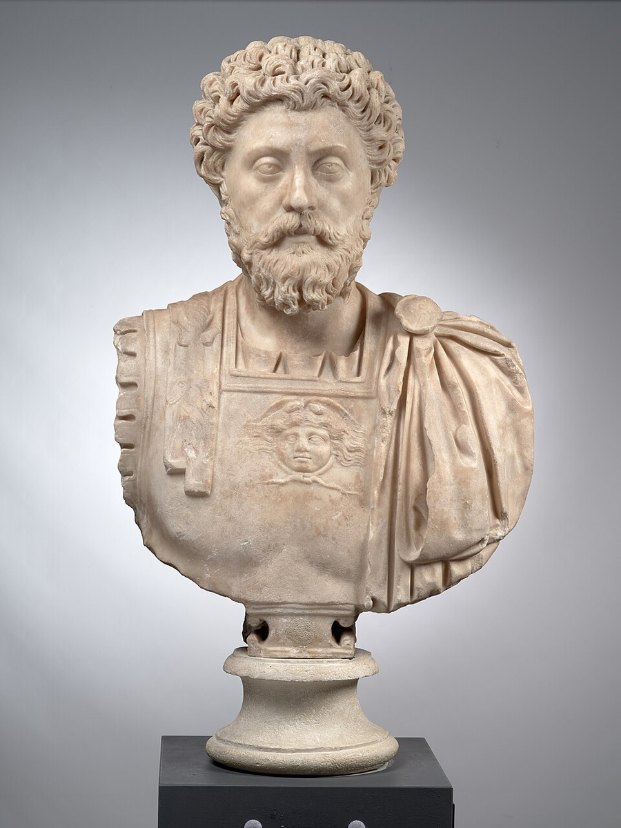 Posthumous artistic likeness of Marcus Aurelius.