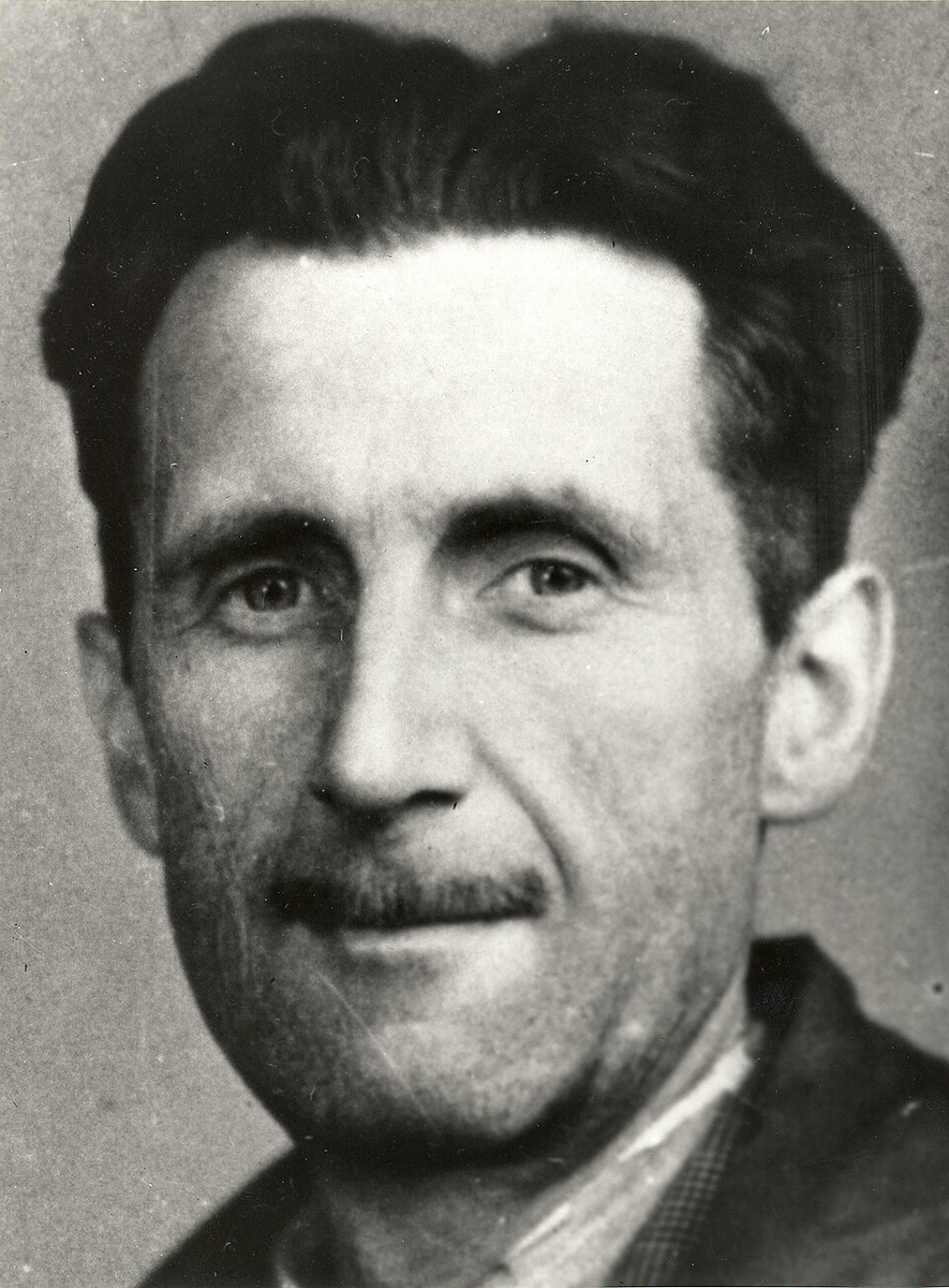 Historical portrait of George Orwell.