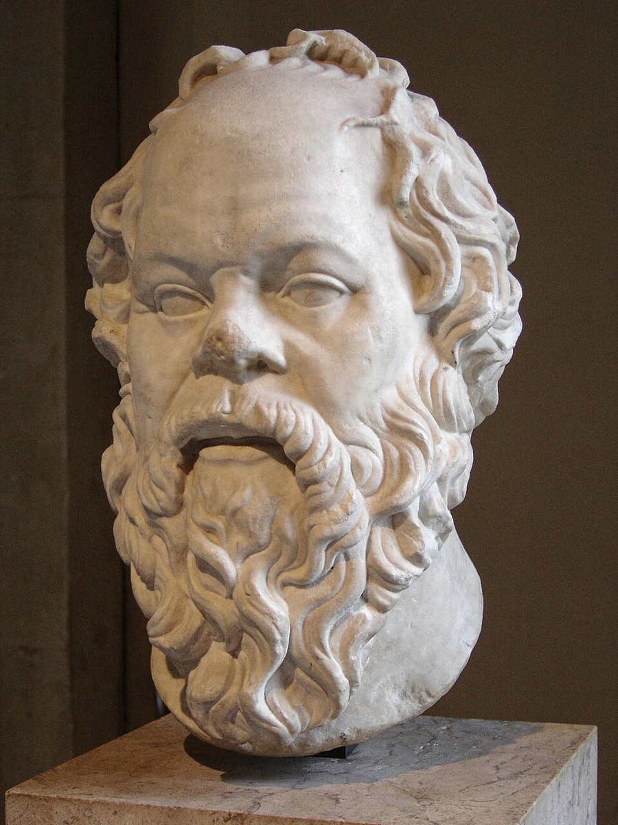 Posthumous artistic likeness of Socrates.