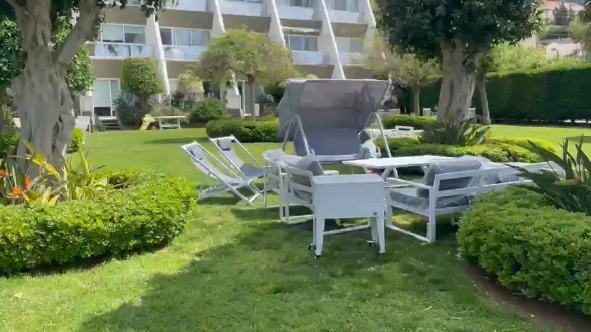 chalet miramar resort ground floor with a special grass terrace