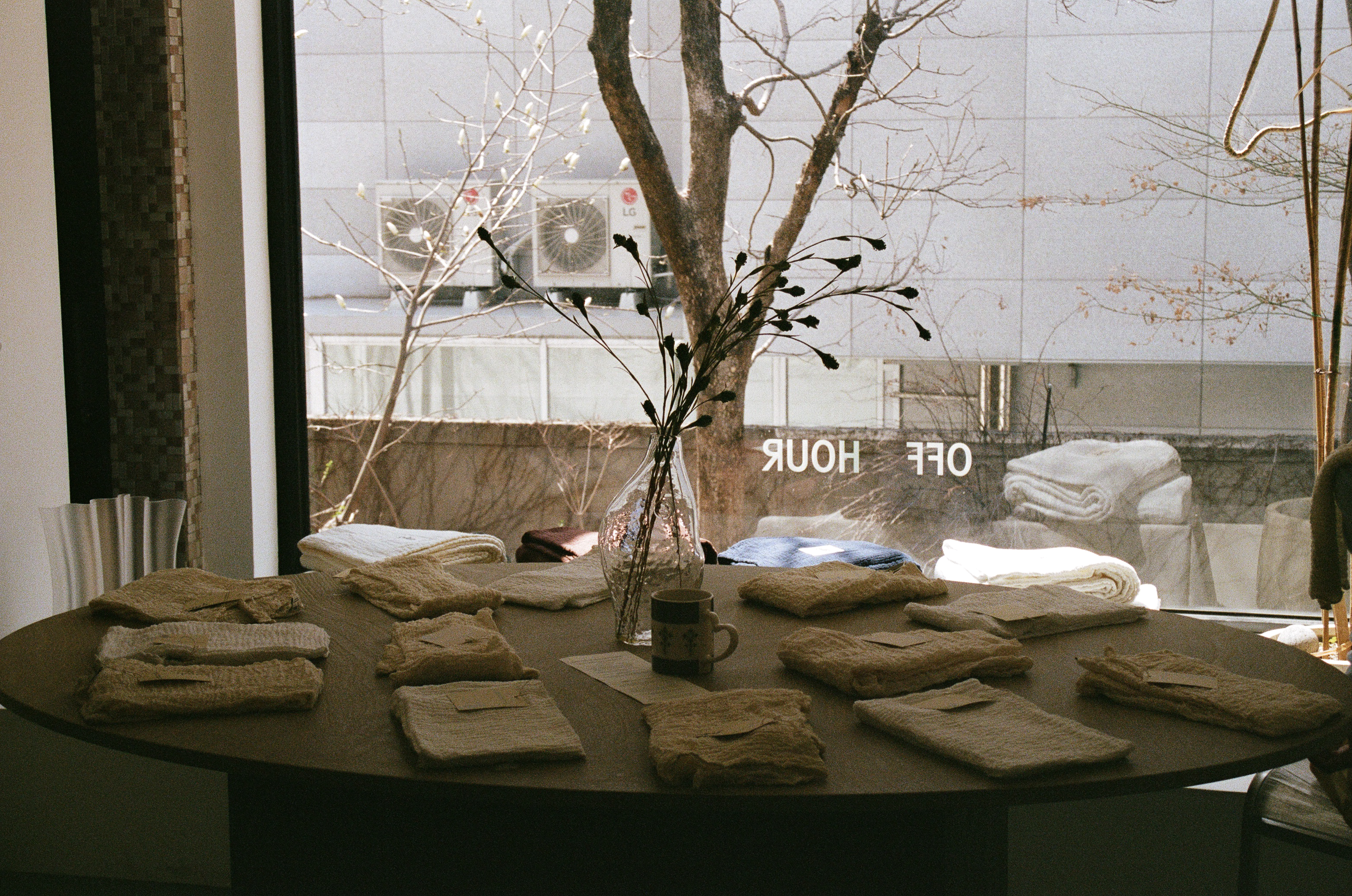 GABI fabrics pop-up in 'offhour' shop, Seoul
