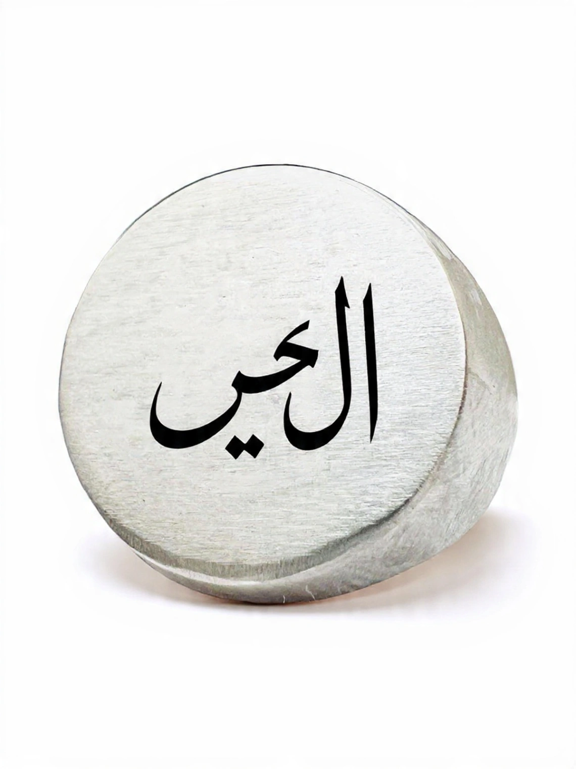 Signet Calligraphy Silver RIng For Men thumbnail 4