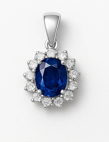 Blue Sapphire Pendant - Image 1