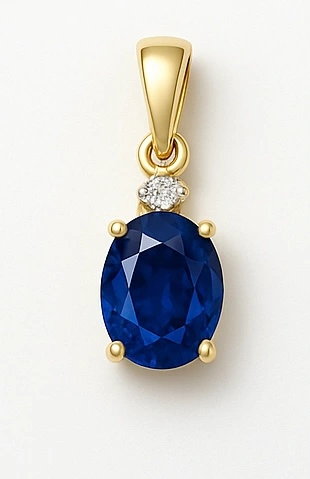Blue Sapphire Pendant - Image 1