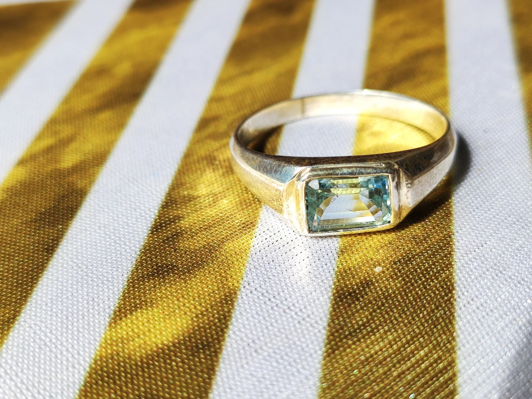 Aquamarine Ring for Men thumbnail 3