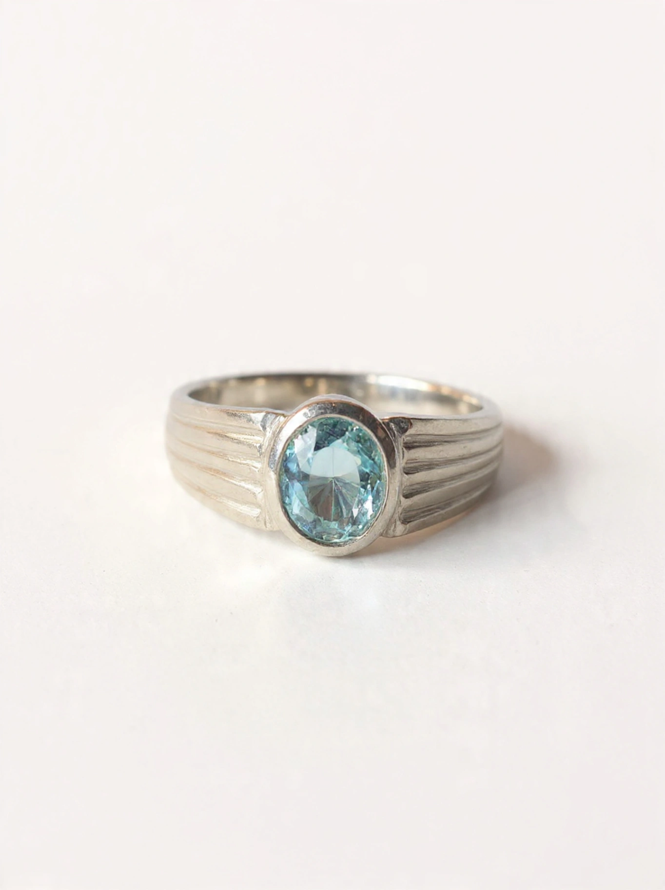 Aquamarine Ring for Men - Image 1