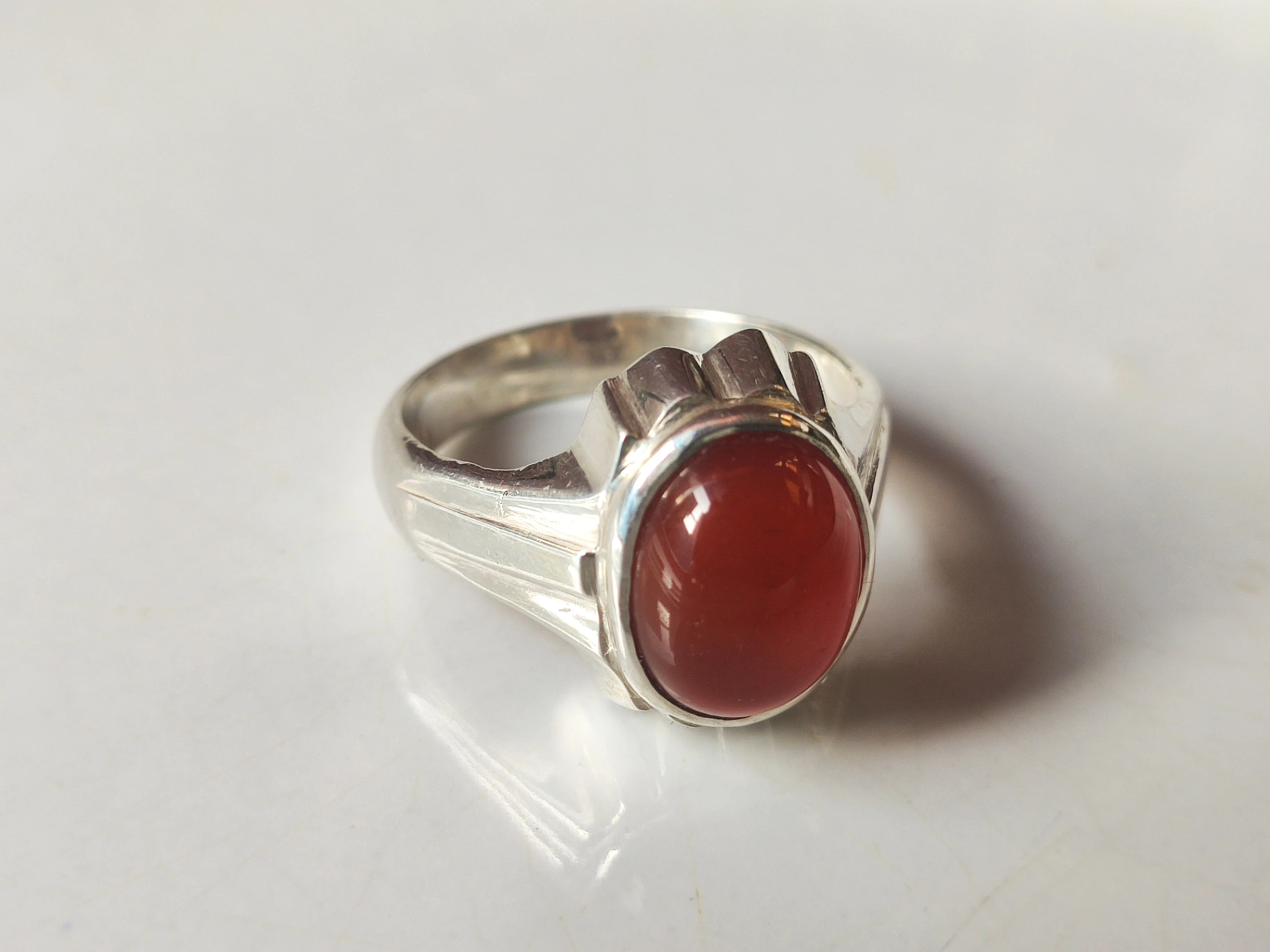 Classic Aqeeq Silver Ring D2 thumbnail 2