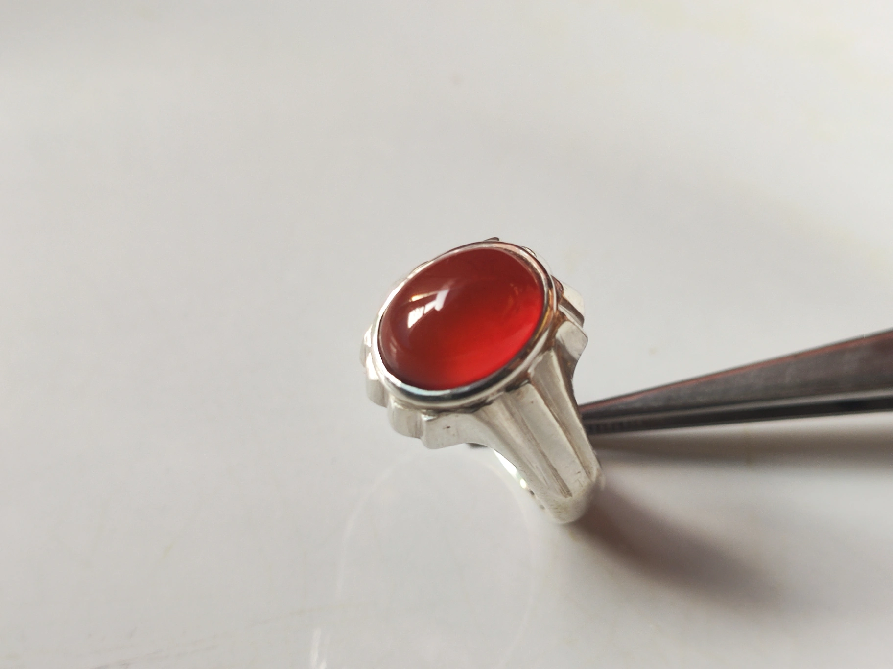 Classic Aqeeq Silver Ring D2 thumbnail 3