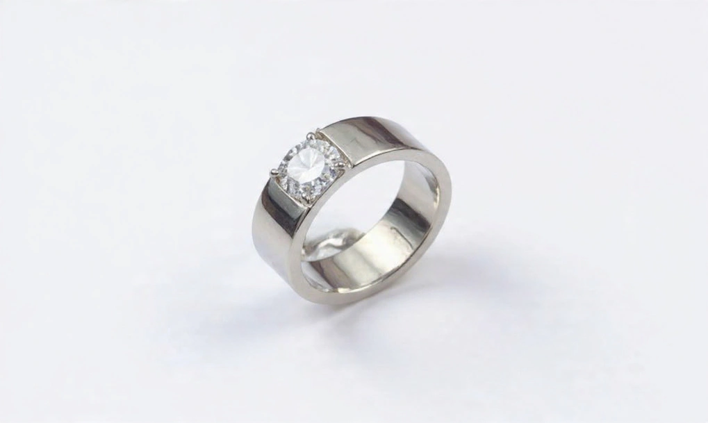 Lab Grown Diamond Silver Ring thumbnail 2