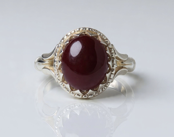 Arab Aqeeq (Agate) Silver Ring  thumbnail 2