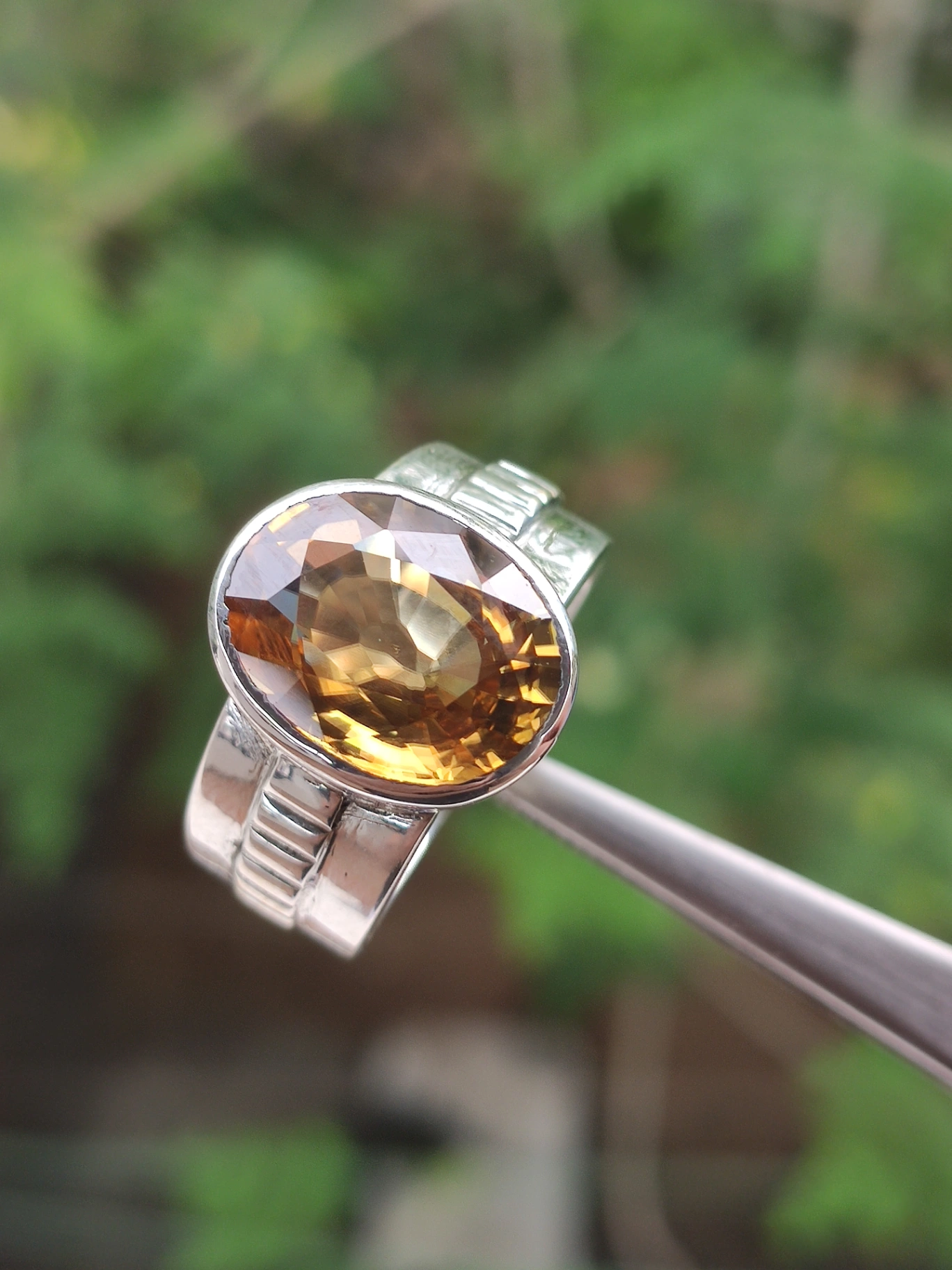 Citrine Sterling Silver Ring - Image 1