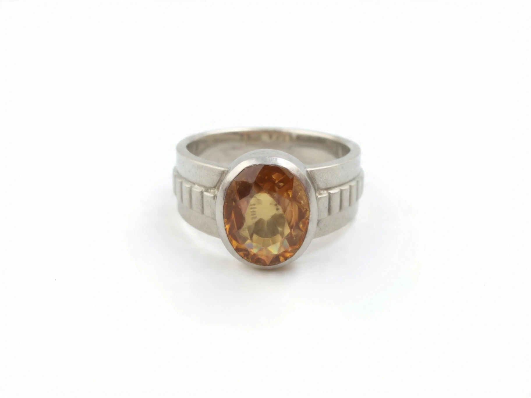 Citrine Sterling Silver Ring thumbnail 4