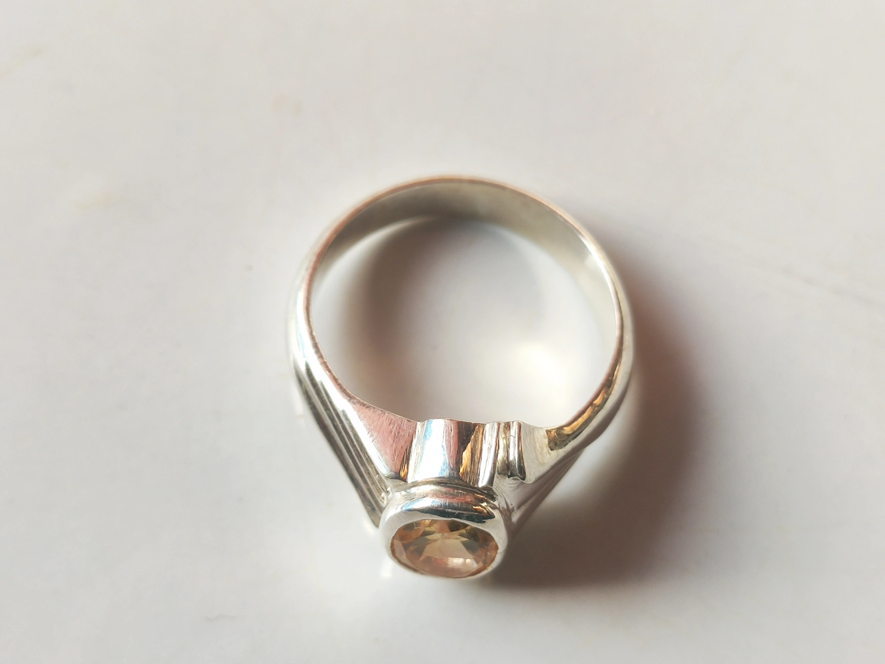 Citrine Sterling Silver Ring thumbnail 2