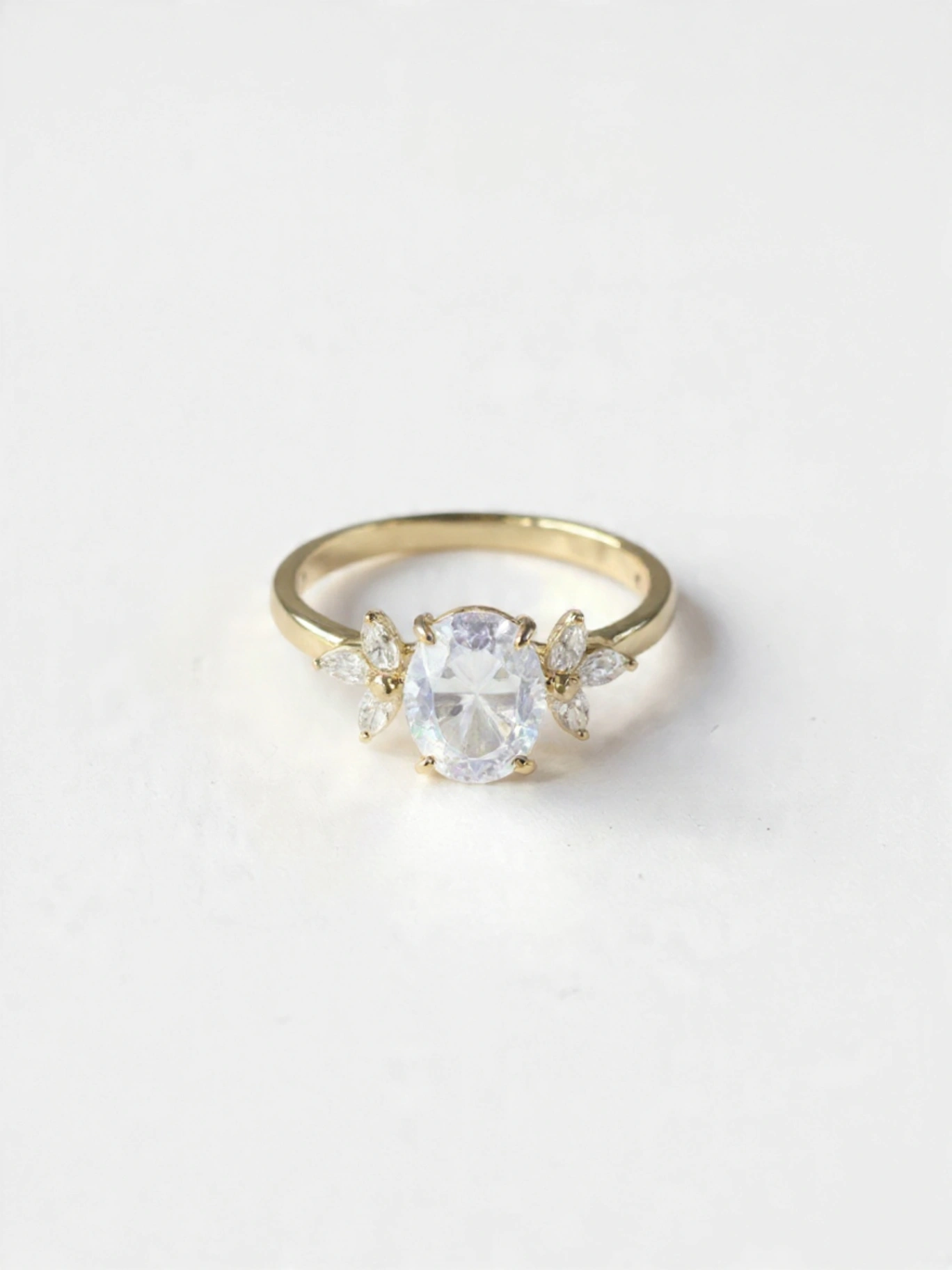 Fire Opal Sterling Silver Ring D9 - Image 1