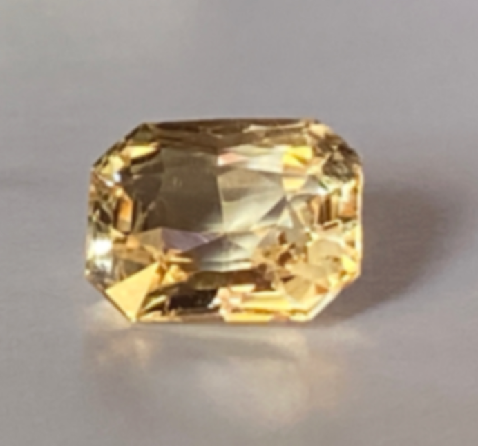 Yellow sapphire 1.55ct Octagon Mixed Cut