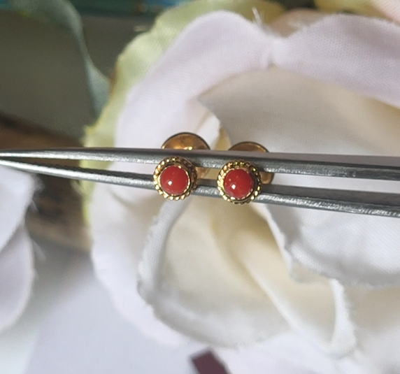 Italian Coral Sterling Silver Earring For Babies, Girls and Ladies thumbnail 2