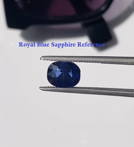 Blue Sapphire Sterling Silver Ring For Women D4 thumbnail 4