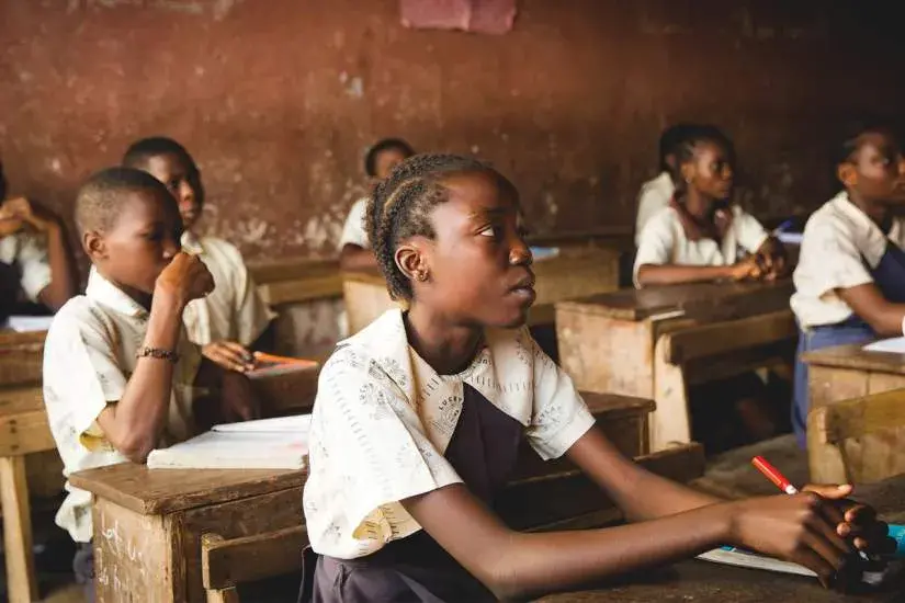 Building a school in Navrongo