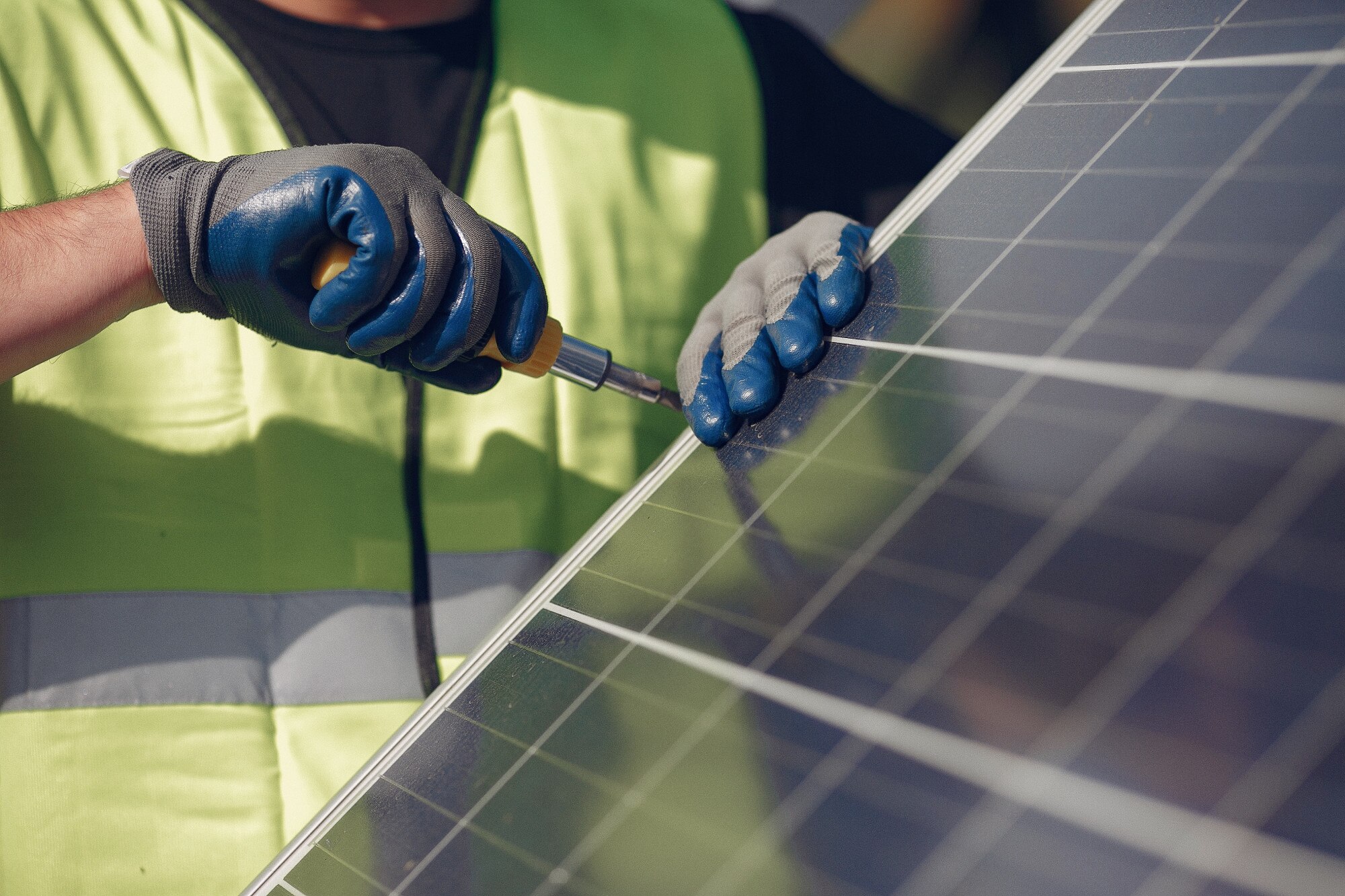 Solaranlage auf einem Dach