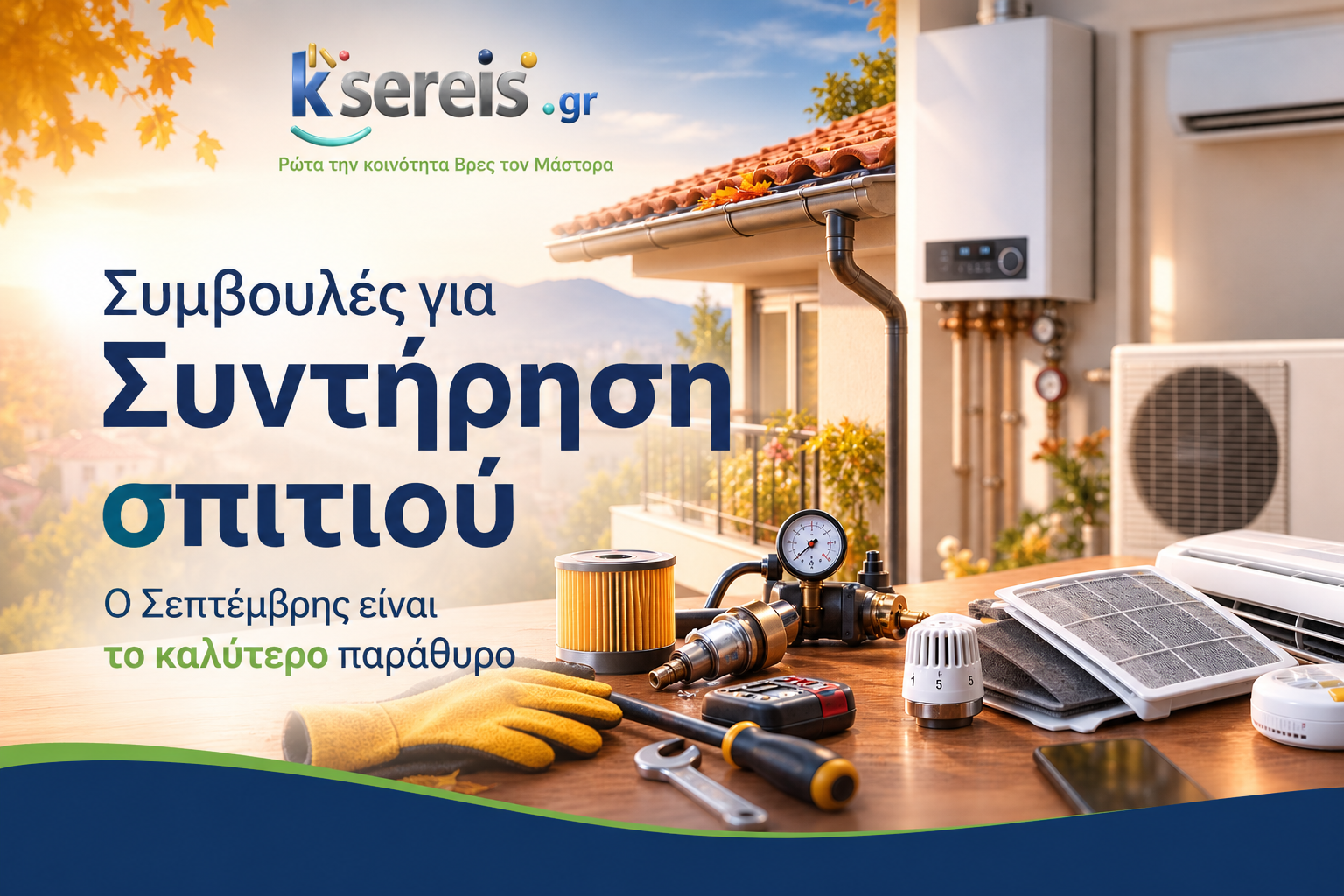 Σεπτέμβρης στο σπίτι: οι 7 έλεγχοι που σε γλιτώνουν από ζημιά τον χειμώνα
