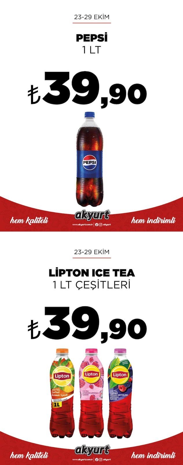 Akyurtsupermarket İndirim Brosuru — sayfa 1