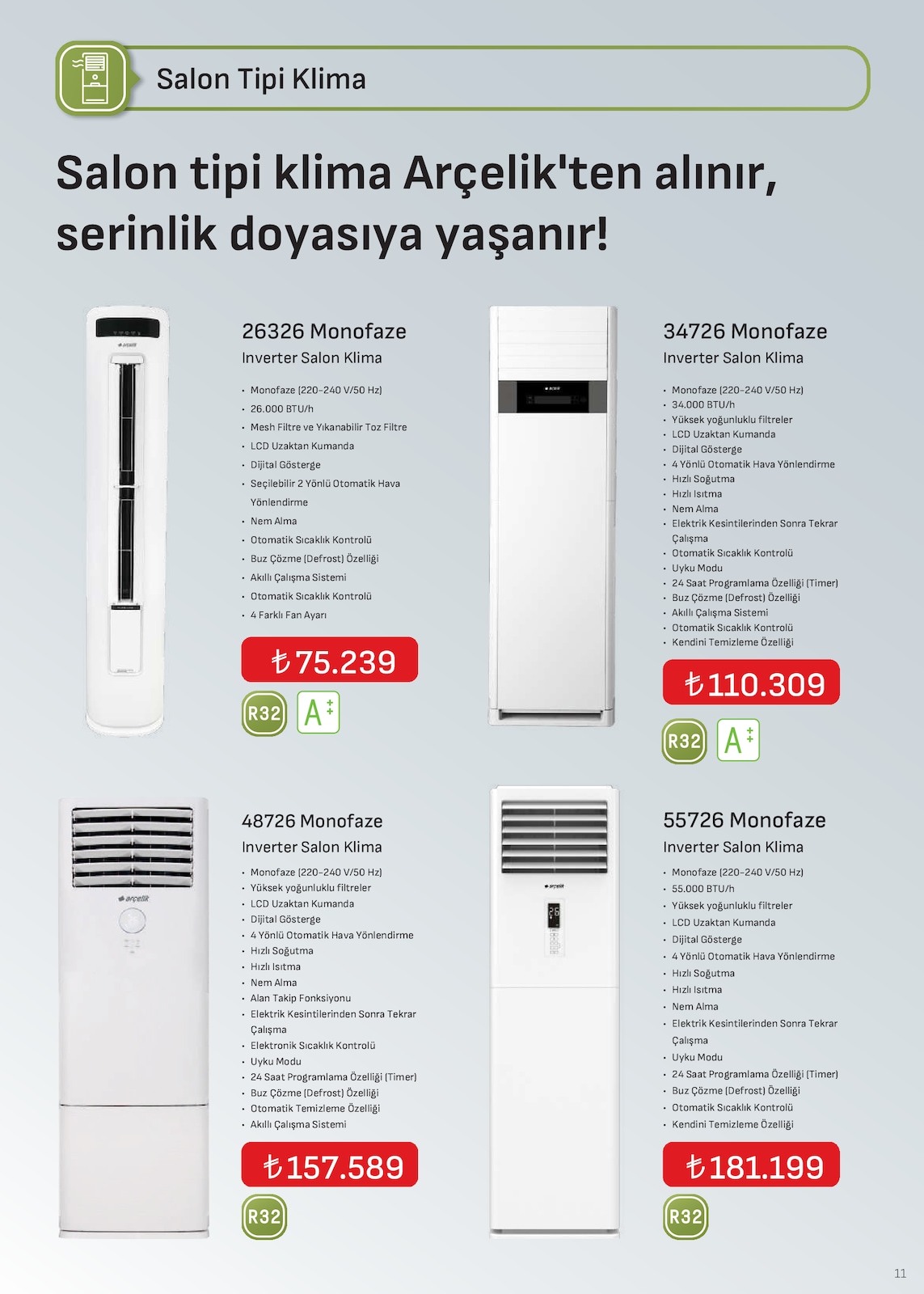 Arcelik İklimlendirme Brosuru — sayfa 2