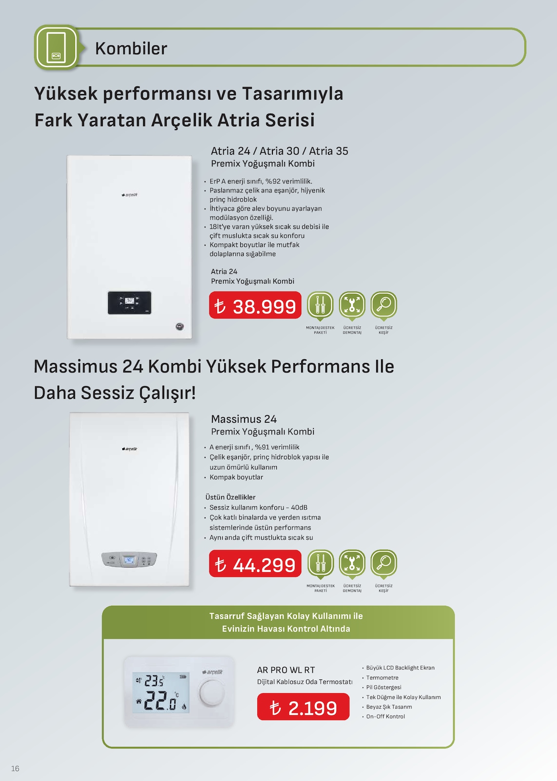 Arcelik İklimlendirme Brosuru — sayfa 7