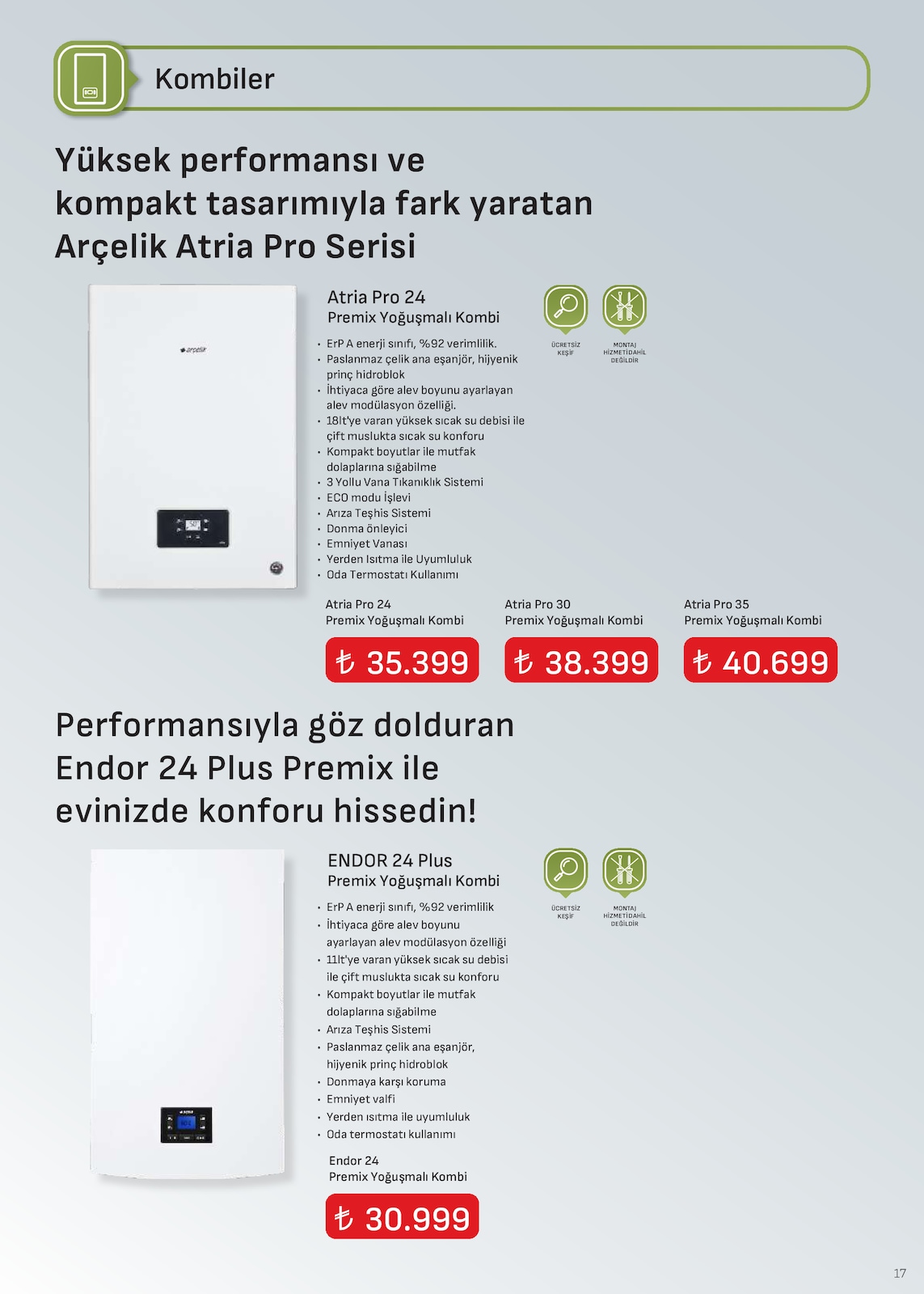 Arcelik İklimlendirme Brosuru — sayfa 8