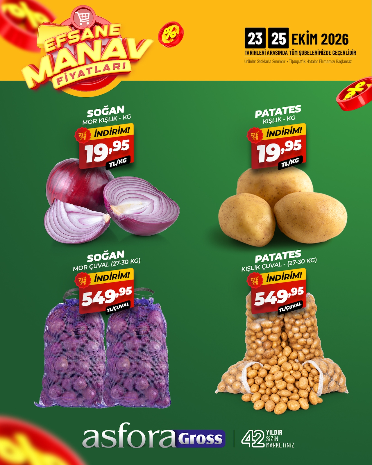Asforagross Manav İndirim Brosuru