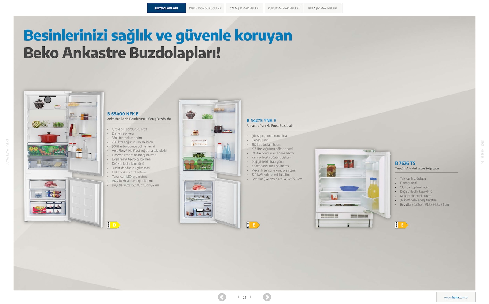 Beko Beyaz Esya Brosuru — sayfa 44