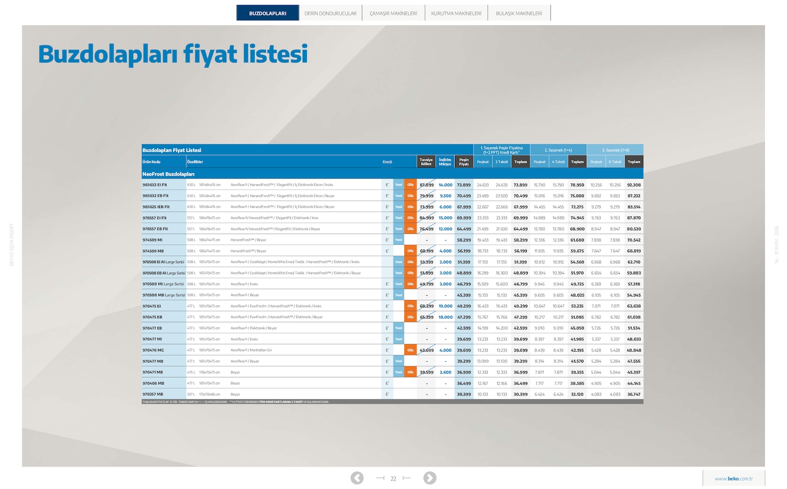 Beko Beyaz Esya Brosuru — sayfa 45