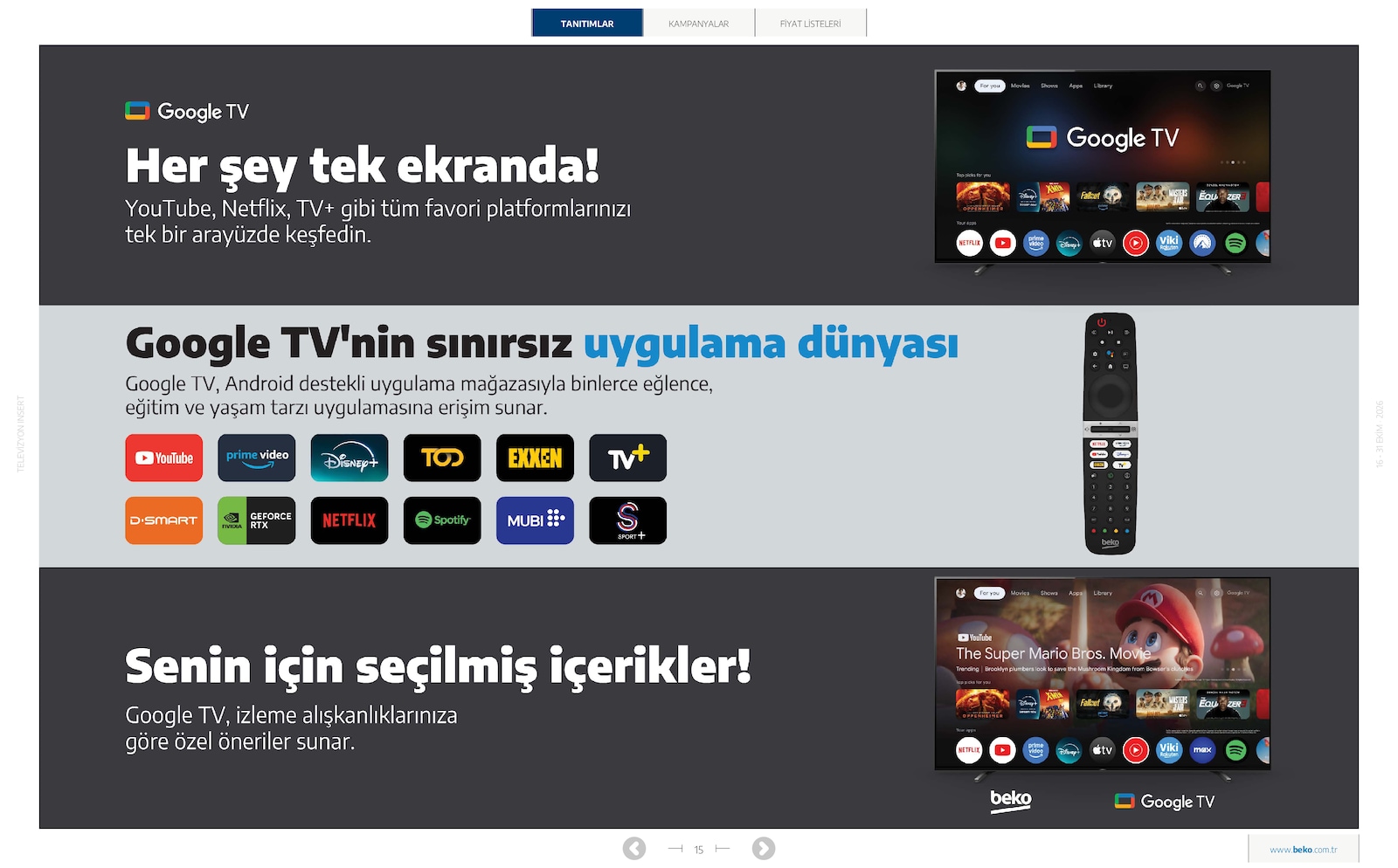 Beko Elektronik Tv Brosuru — sayfa 15
