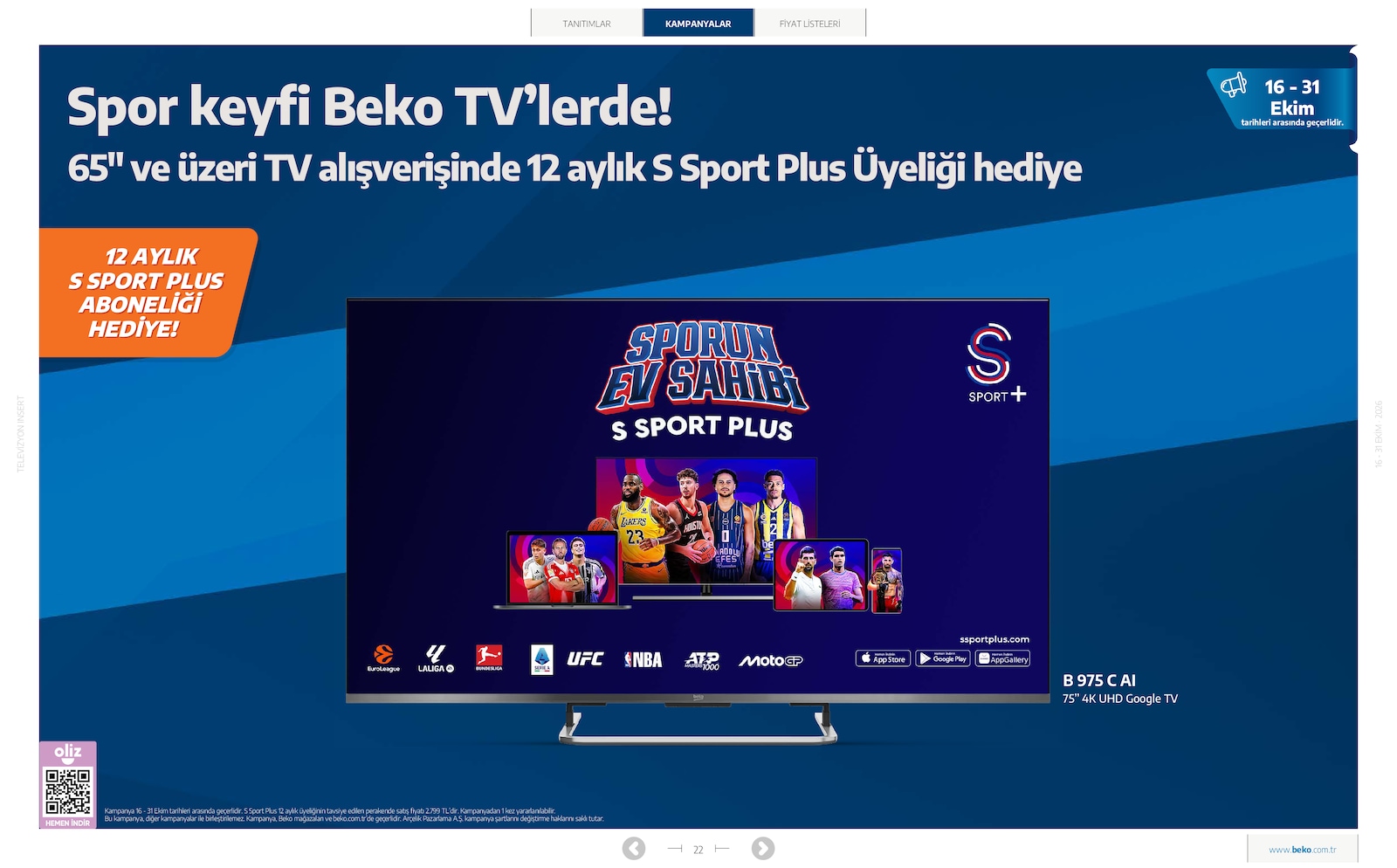 Beko Elektronik Tv Brosuru — sayfa 22