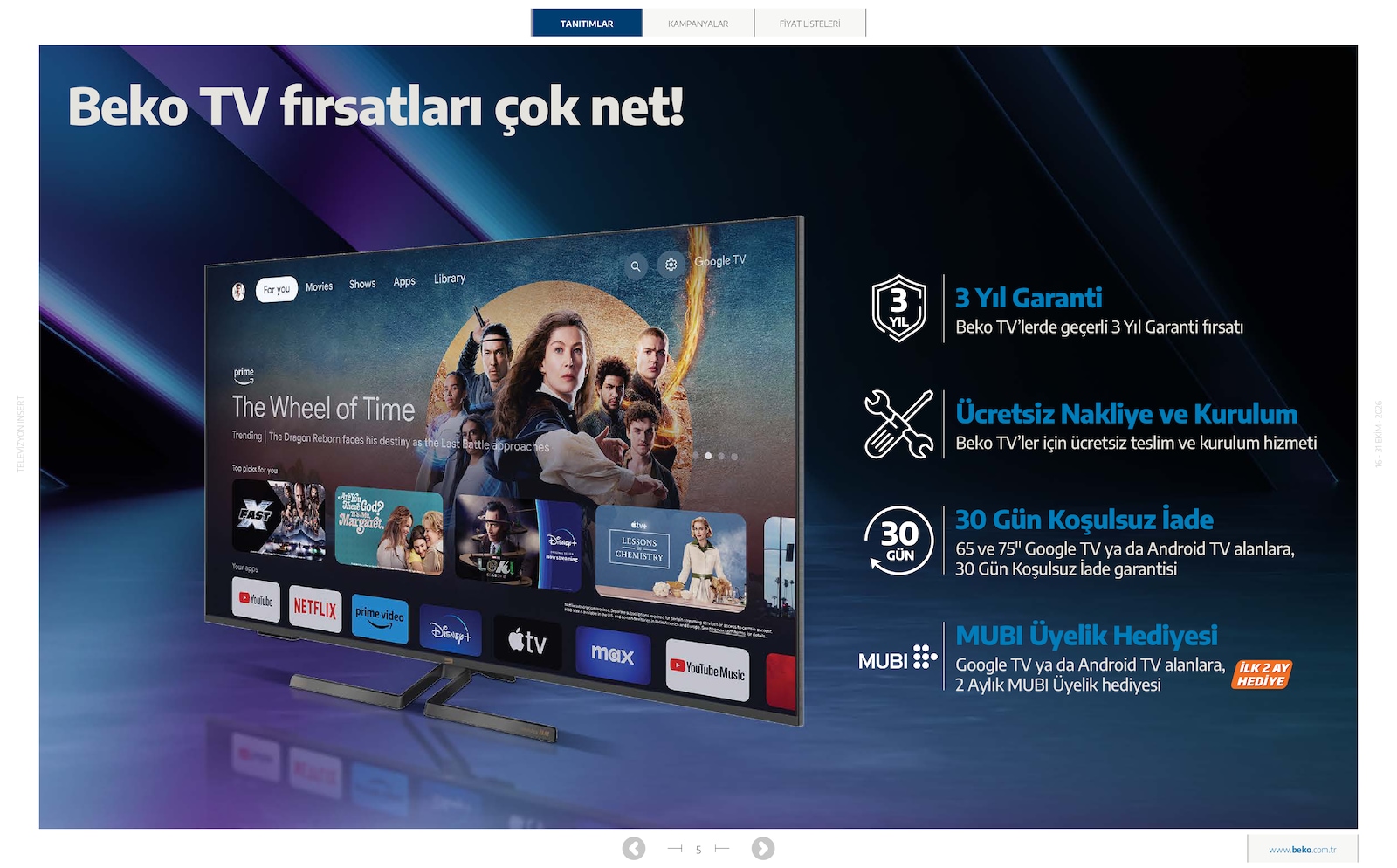 Beko Elektronik Tv Brosuru — sayfa 5