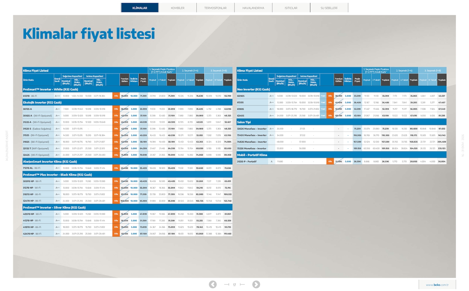Beko İklimlendirme Brosuru — sayfa 12