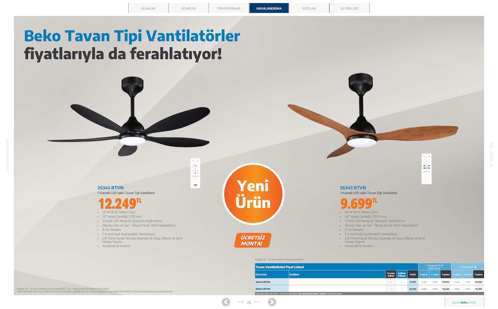 Beko İklimlendirme Brosuru — sayfa 23