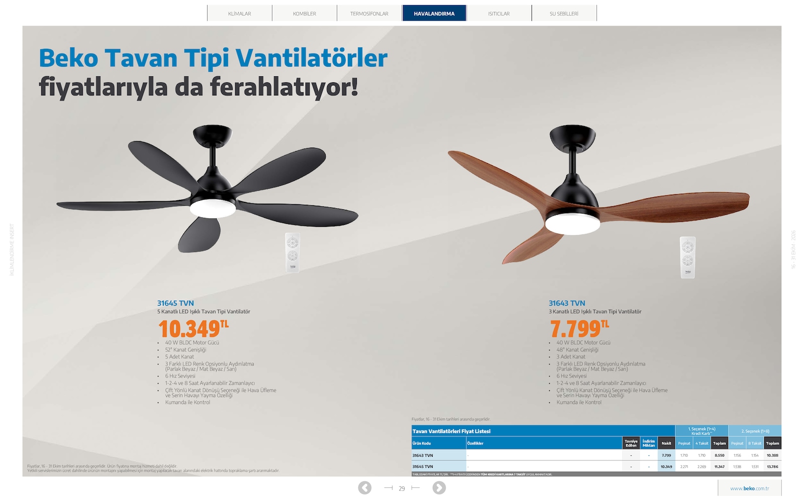 Beko İklimlendirme Brosuru — sayfa 24