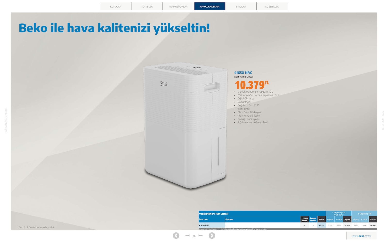Beko İklimlendirme Brosuru — sayfa 29