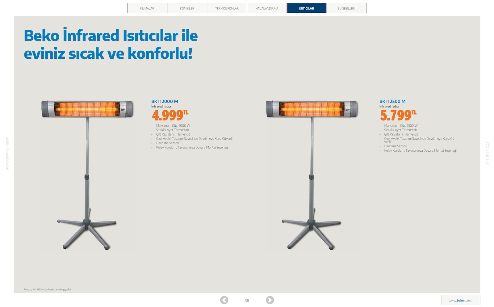Beko İklimlendirme Brosuru — sayfa 33