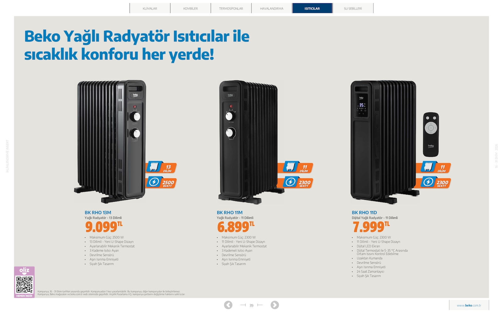 Beko İklimlendirme Brosuru — sayfa 34